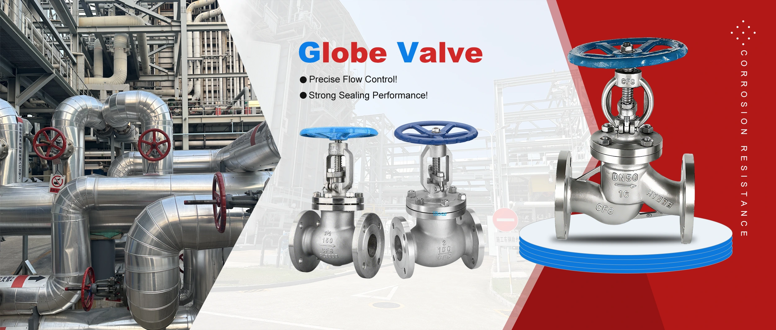 Фабрички Direct Globe Valve во Хуаду